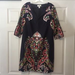 Ann Taylor Loft shift dress size 6 Navy blue